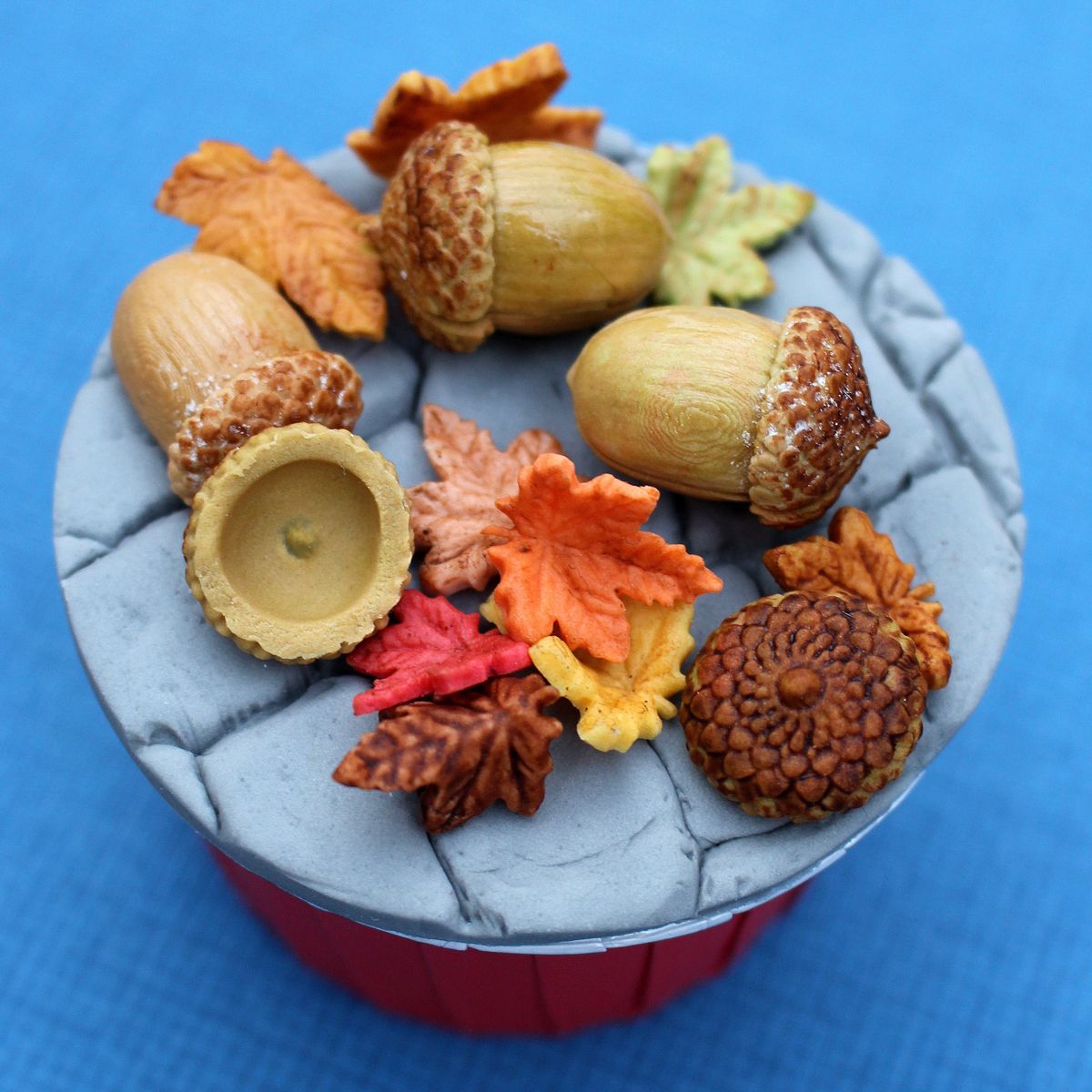 Silikonová formička ořechy, žaludy a plody Katy Sue